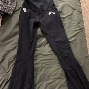 Darc Sport Black Athletic Leggings with White Logo